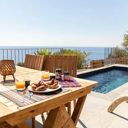 Villa Belle Vue Mer- Erbalunga A 2 Pas De La Brando